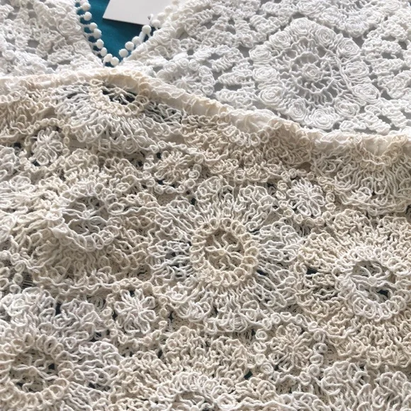 Zara White Crochet Crop Top - Picture 10 of 12